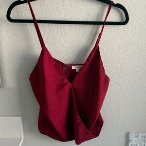 Cotton Candy Rich Burgundy Camisole